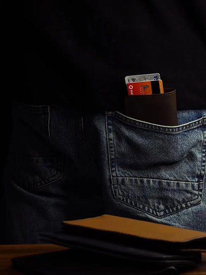 Card & Cash Wallets for Men (Brown)