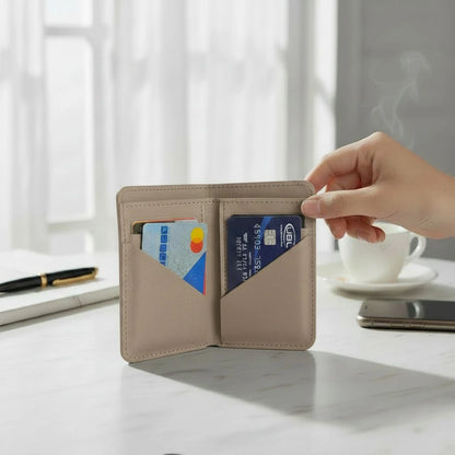 Card & Cash Wallets for Men (Beige)