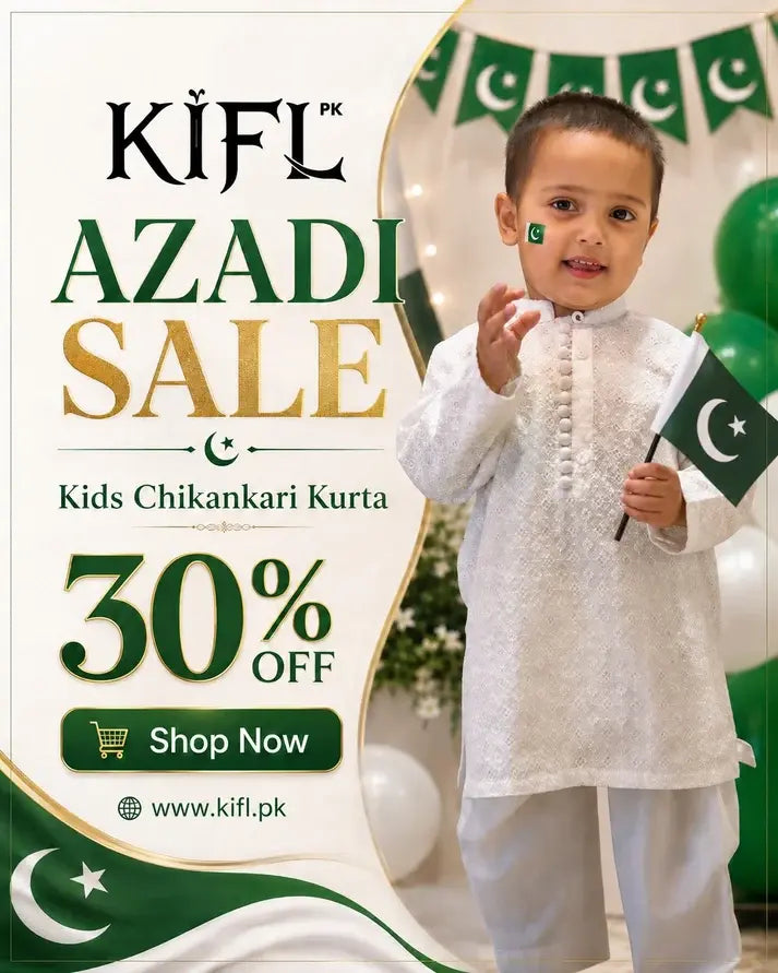 KIFL - ChikanKari Cotton Kurta (White)