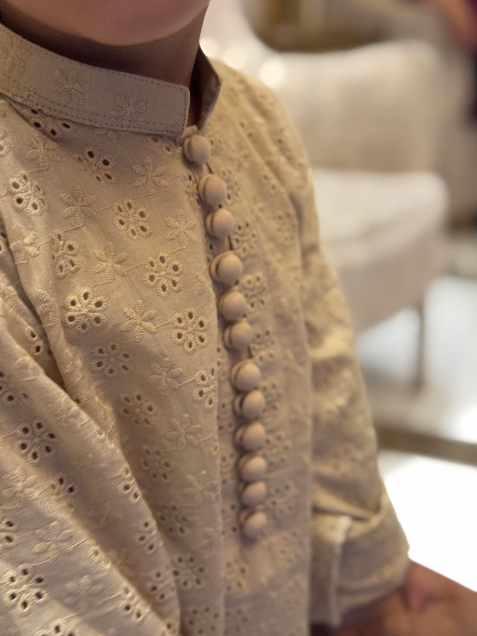 KIFL - ChikanKari Cotton Kurta (Cream) - KIFL